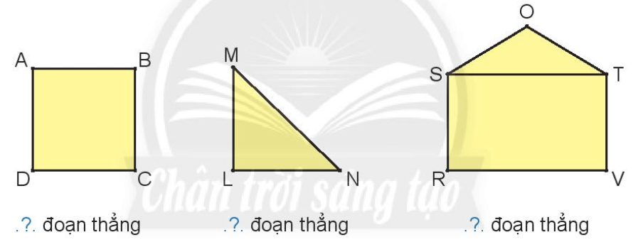 Bài tập về điểm và đoạn thẳng lớp 2 SGK Chân trời sáng tạo